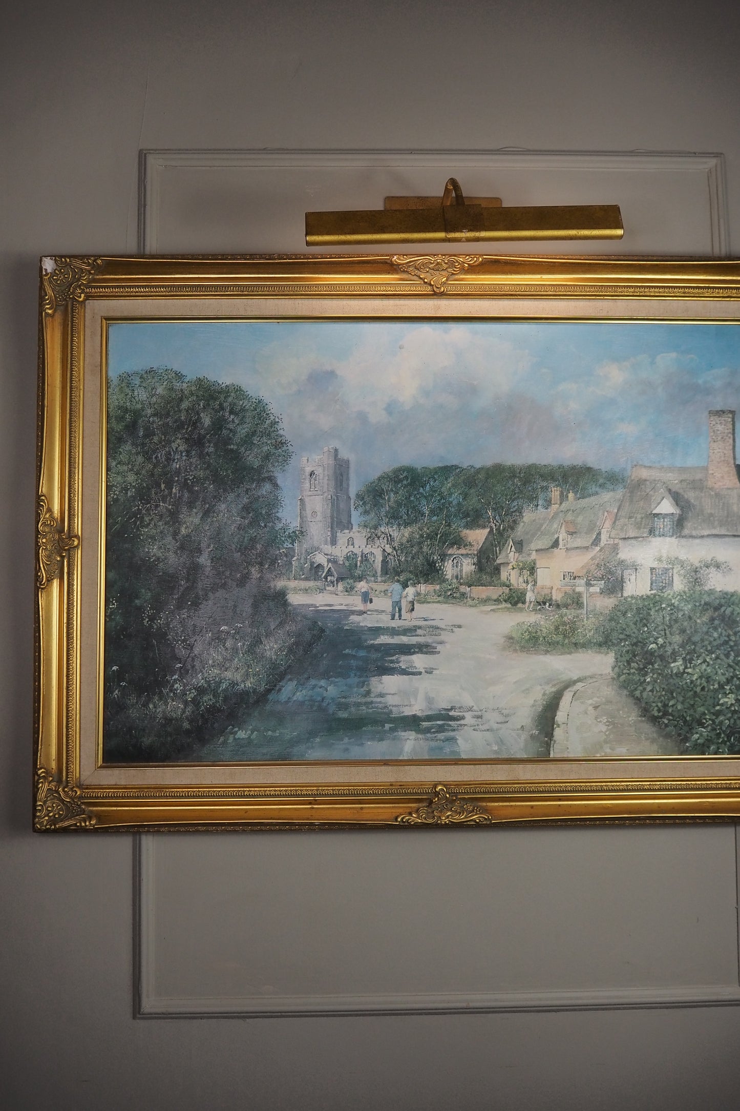 Vintage Framed Textured Art Print – Summer’s Day by Clive Madgwick