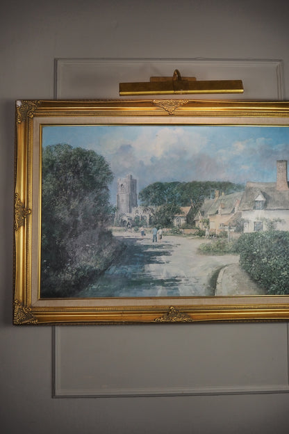 Vintage Framed Textured Art Print – Summer’s Day by Clive Madgwick