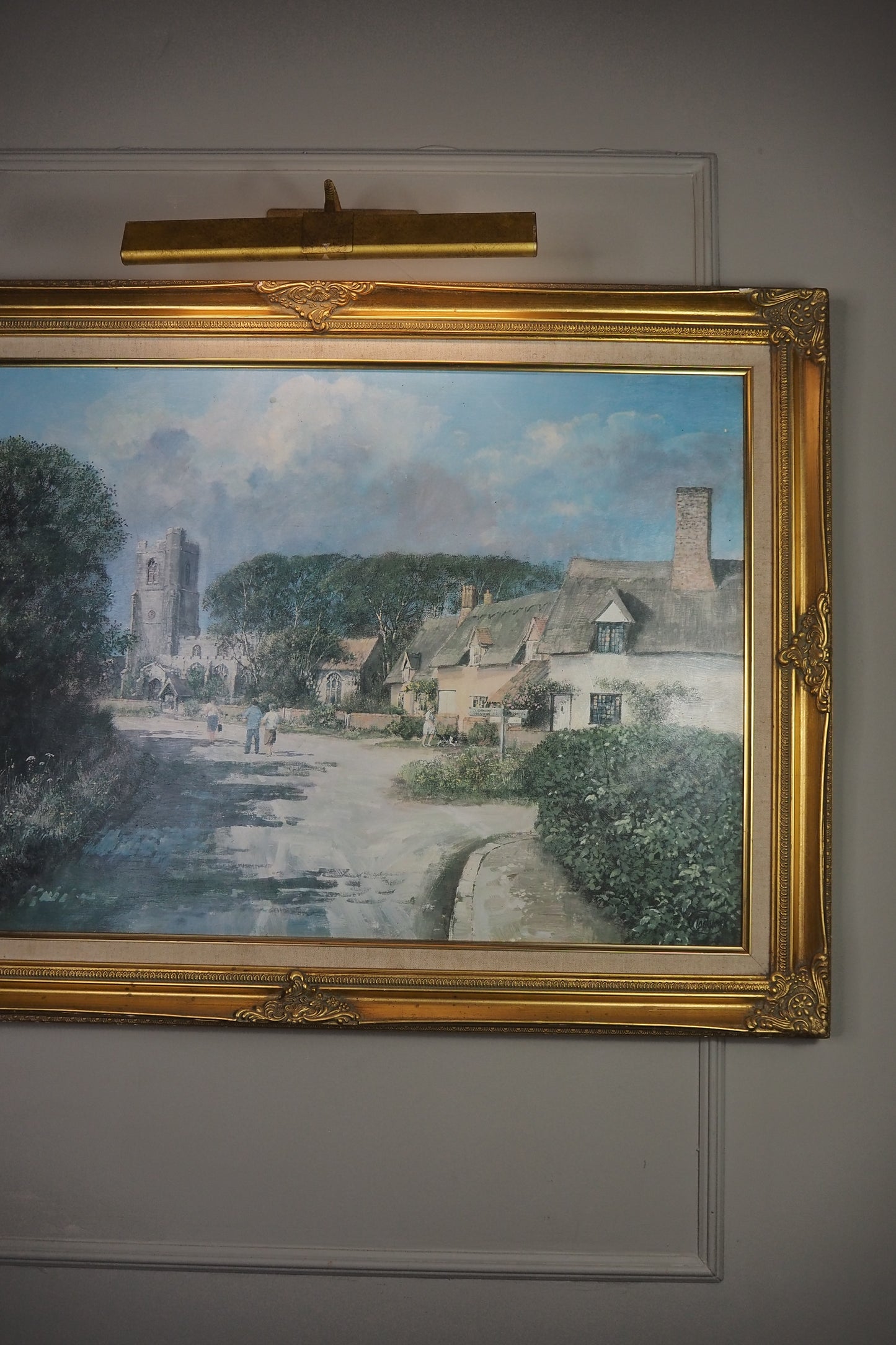 Vintage Framed Textured Art Print – Summer’s Day by Clive Madgwick