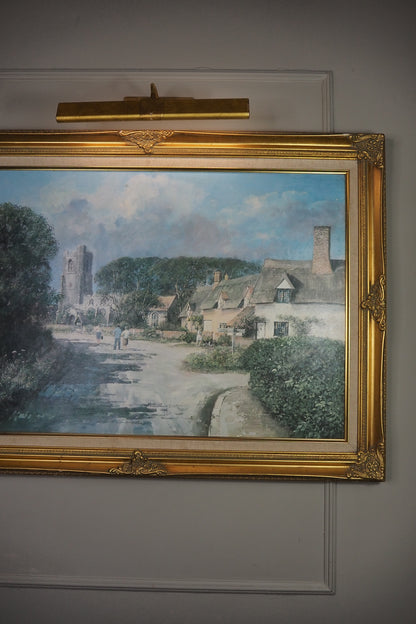 Vintage Framed Textured Art Print – Summer’s Day by Clive Madgwick