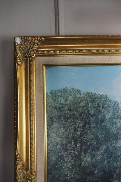 Vintage Framed Textured Art Print – Summer’s Day by Clive Madgwick