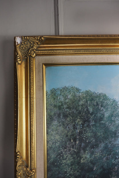 Vintage Framed Textured Art Print – Summer’s Day by Clive Madgwick