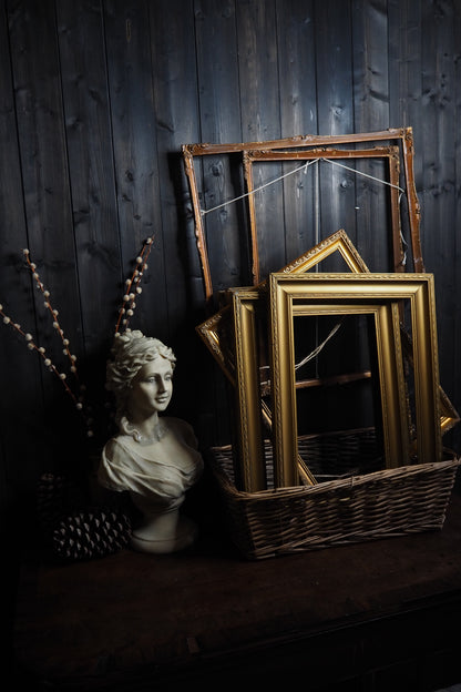 The Golden Heirlooms - Antique Gold Gilt Frame Pair
