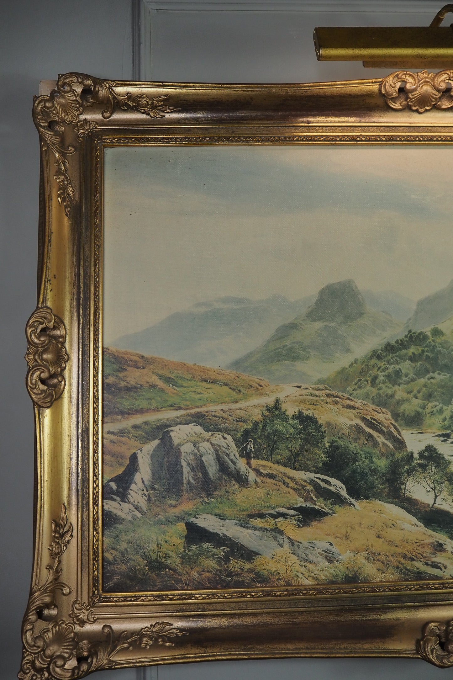 Sidney Richard Percy Cattle Watering Borrowdale Vintage Giclee Print Large