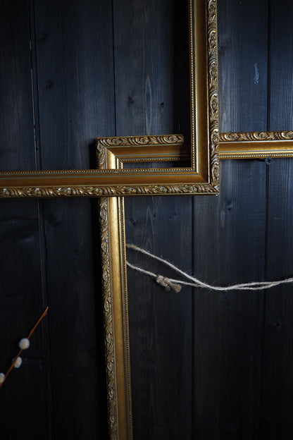 The Classic Elegance  - Vintage Gold Gilt Frame Pair