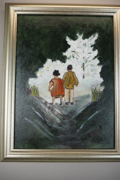 Moody Romance - Original Oil painting by N.G. Reynolds