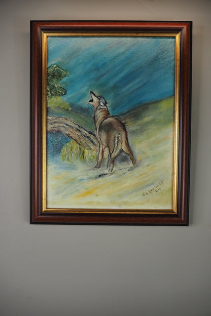Howl of the Wild - Original Oil painting by N.G. Reynolds