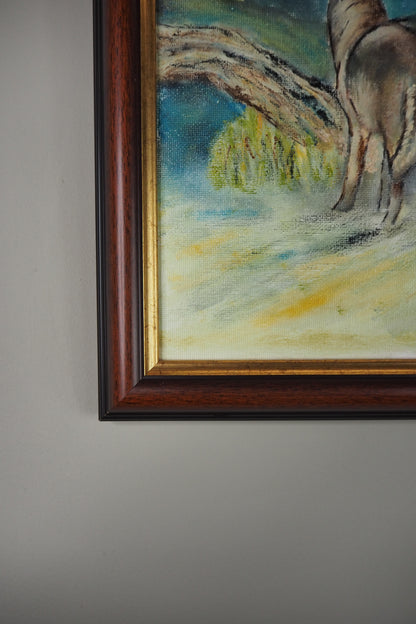 Howl of the Wild - Original Oil painting by N.G. Reynolds