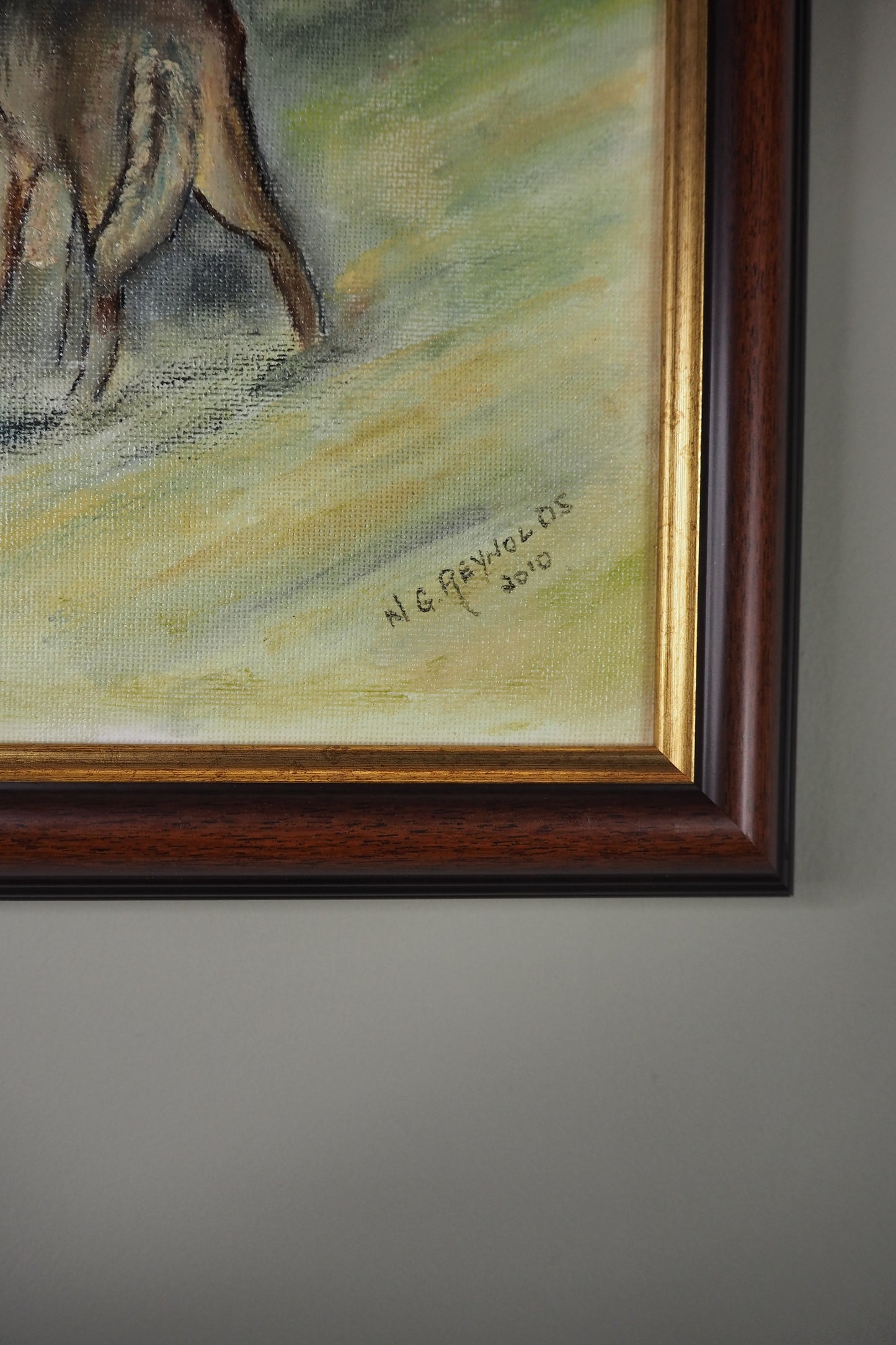 Howl of the Wild - Original Oil painting by N.G. Reynolds