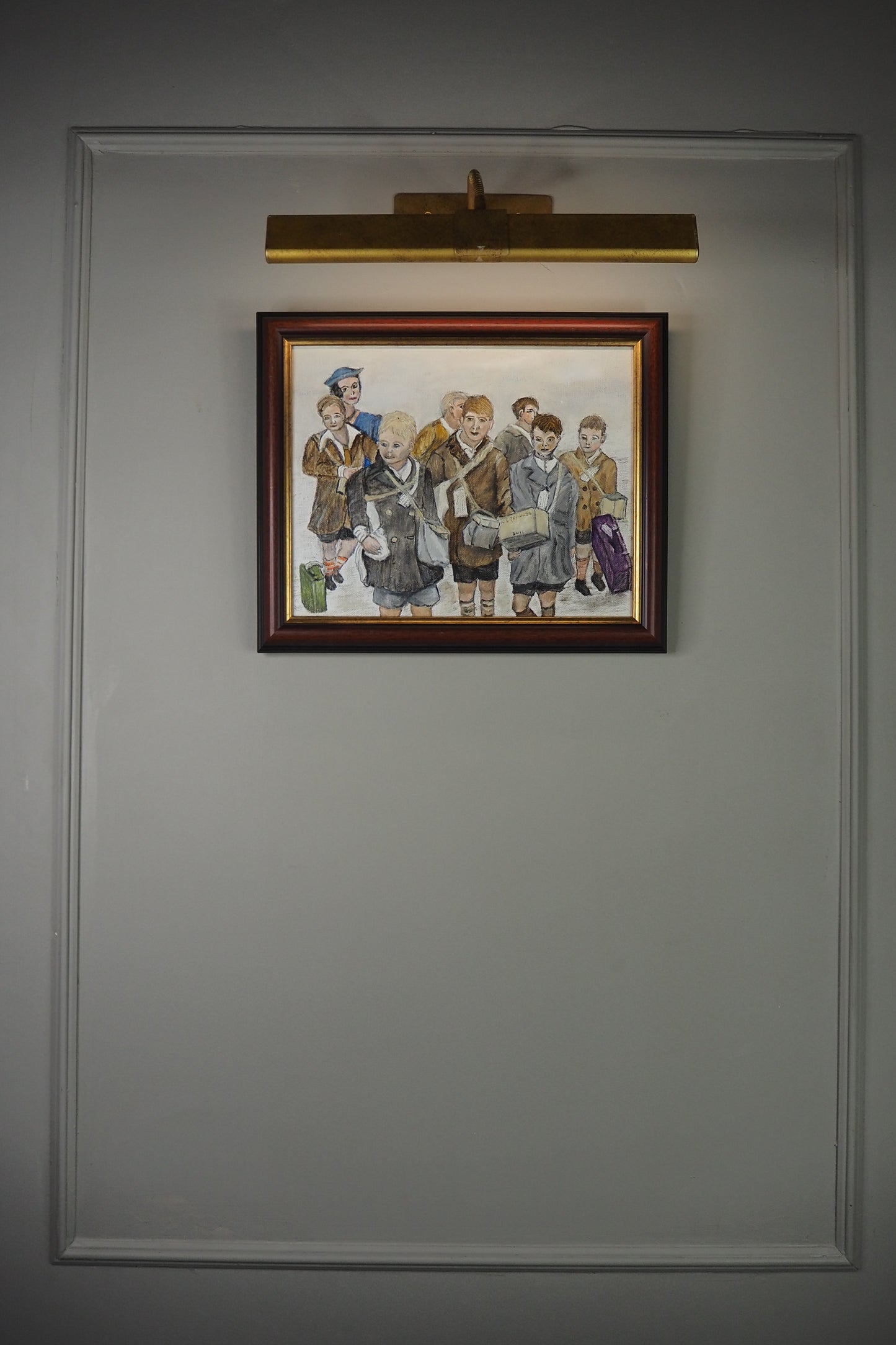 Childhood in Russia - Original Oil painting by N.G. Reynolds