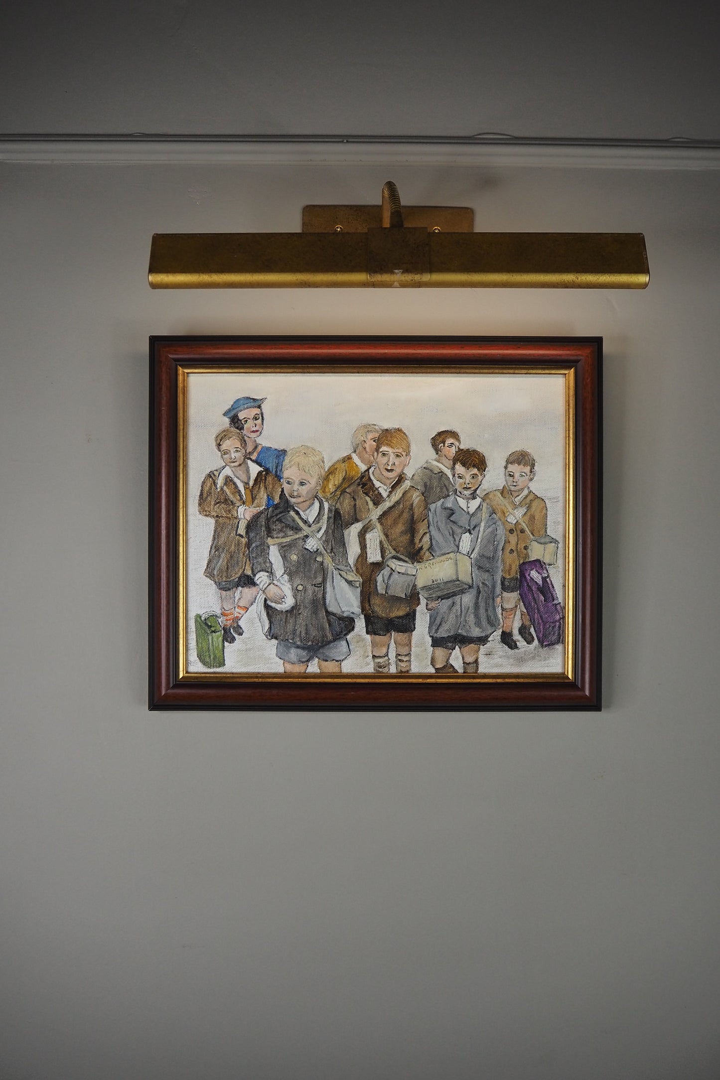 Childhood in Russia - Original Oil painting by N.G. Reynolds