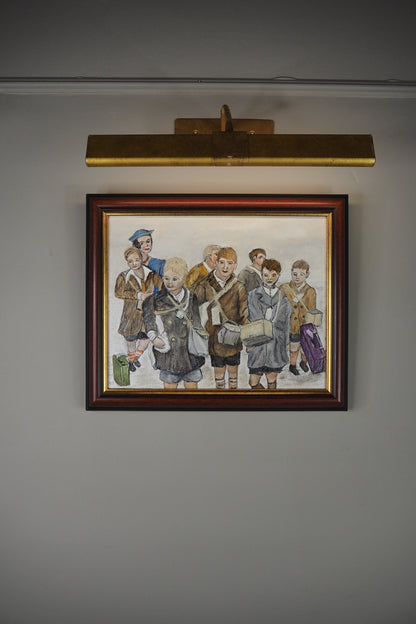 Childhood in Russia - Original Oil painting by N.G. Reynolds