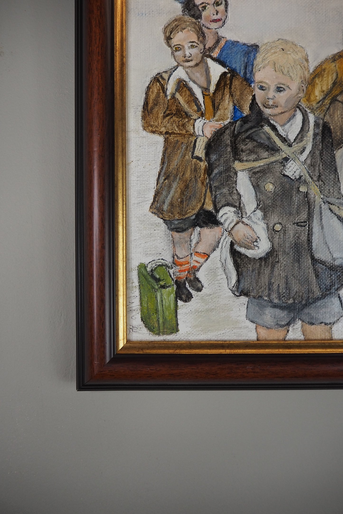 Childhood in Russia - Original Oil painting by N.G. Reynolds