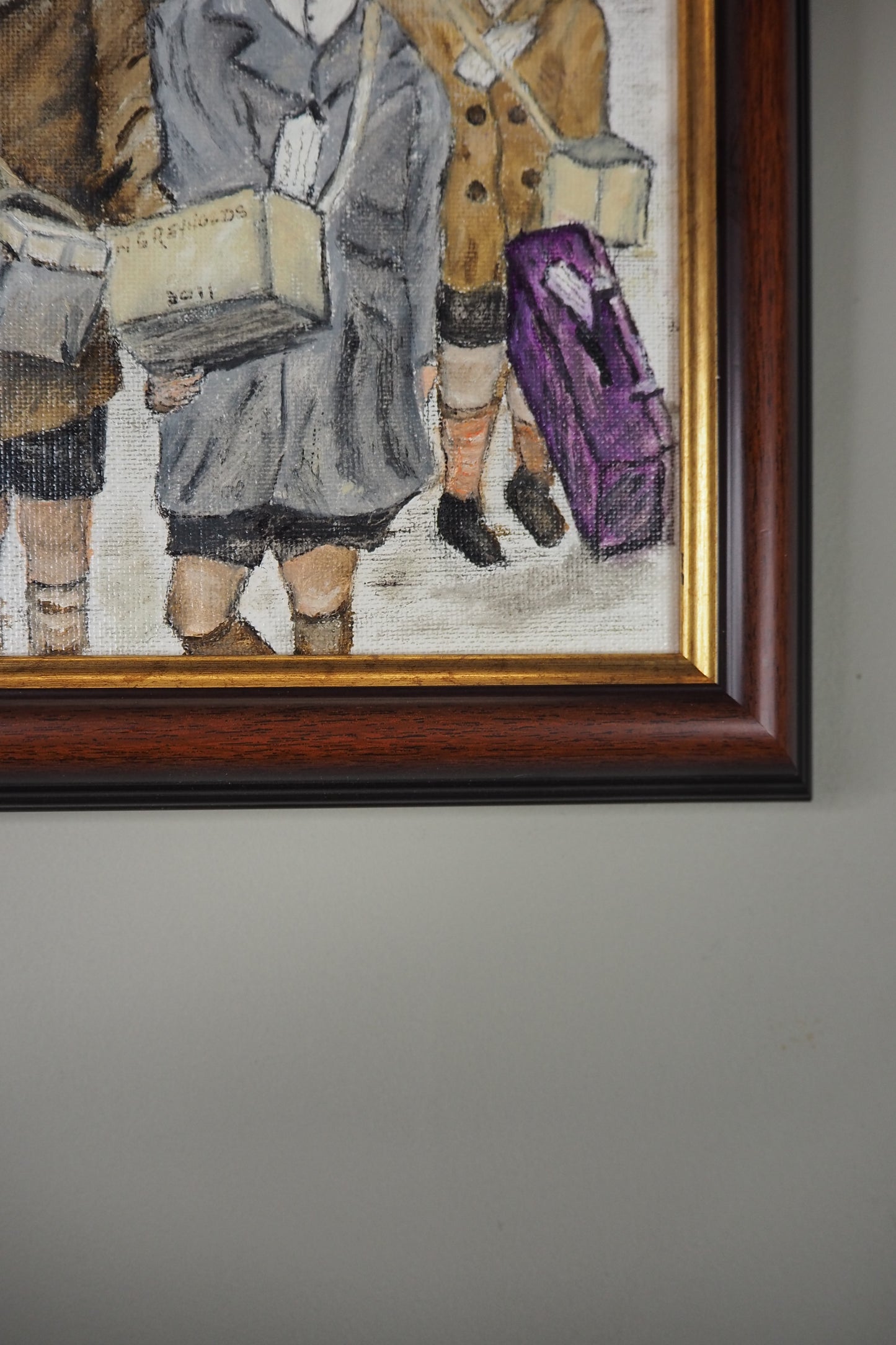 Childhood in Russia - Original Oil painting by N.G. Reynolds