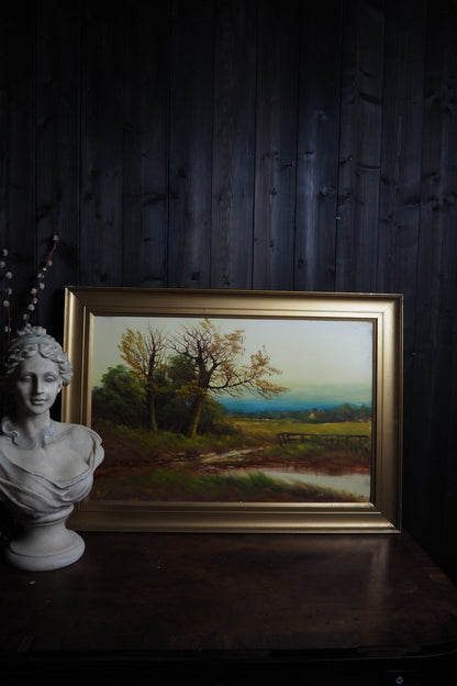 Antique Oil Painting – Signed G.J. (c. 1930–1940) 69 x 49 cm