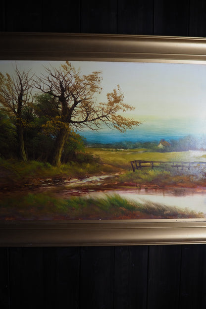Antique Oil Painting – Signed G.J. (c. 1930–1940) 69 x 49 cm