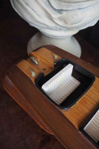 Vintage Chris-Craft Style Wooden Model Speedboat | Mahogany Boat Replica