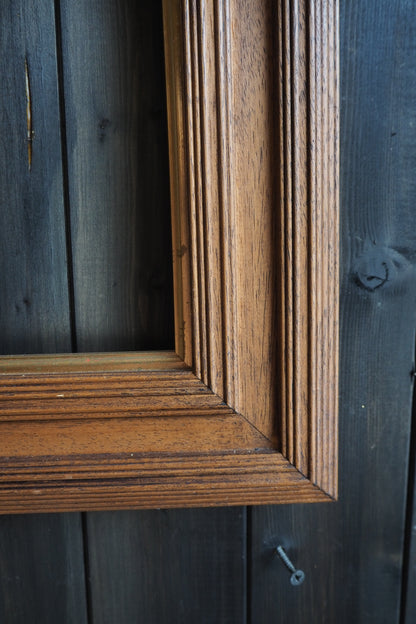 The Stow Oak Frame-  Oak Rustic with Gold Trim Frame