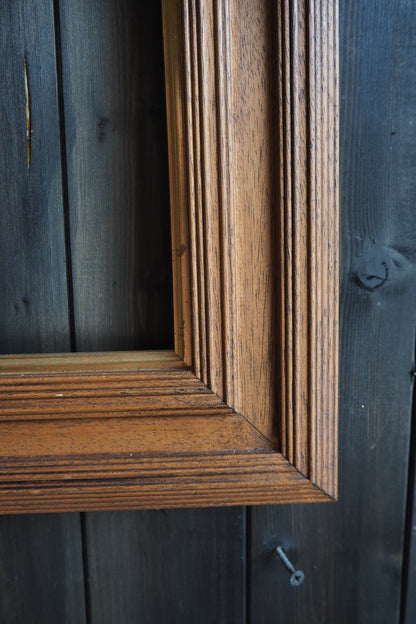 The Stow Oak Frame-  Oak Rustic with Gold Trim Frame