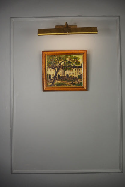 Spanish Oil Painting M. Castle Original Vintage Impressionist Landscape