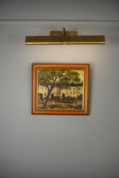 Spanish Oil Painting M. Castle Original Vintage Impressionist Landscape