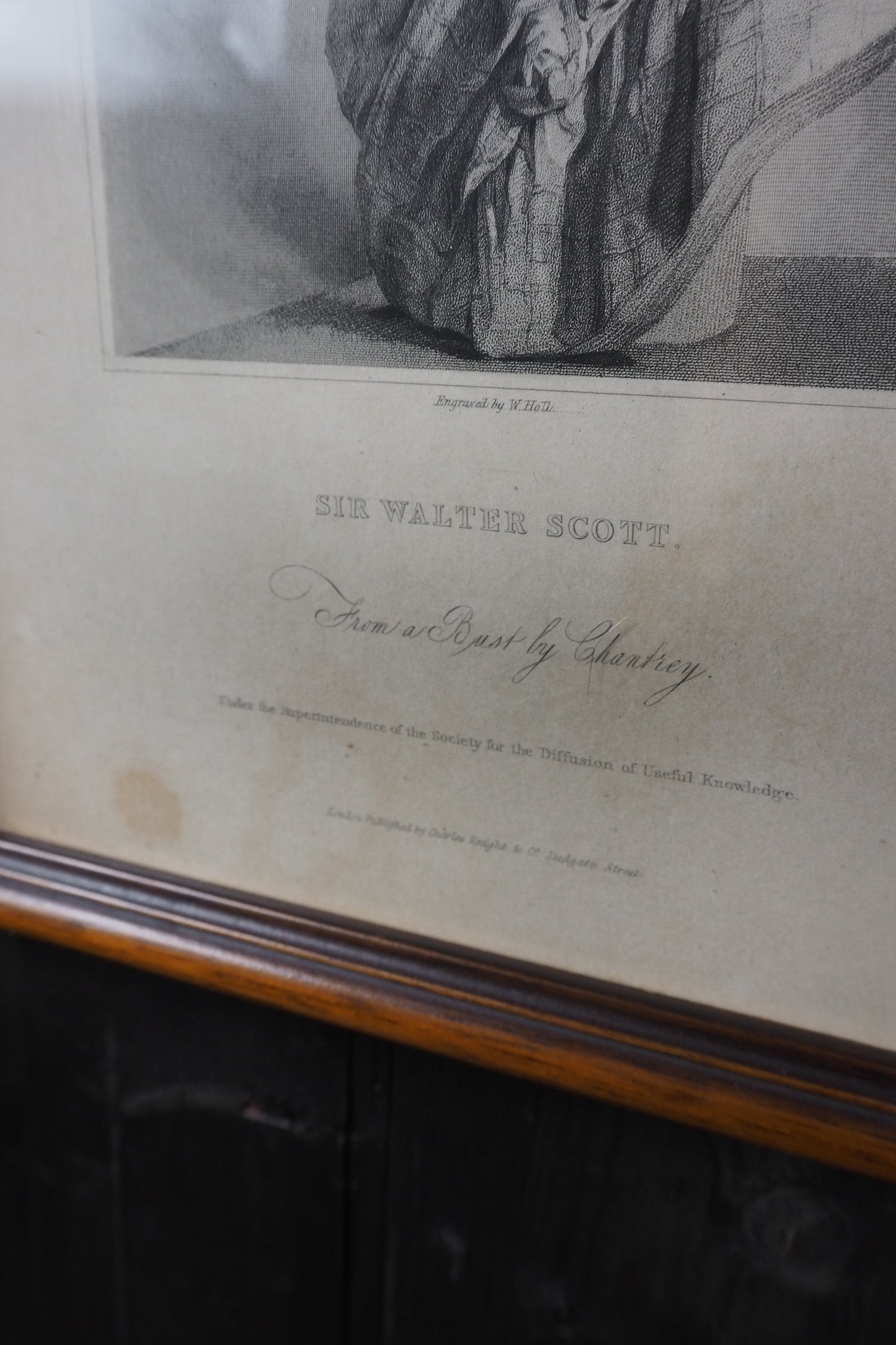 Set of 3 Antique Framed Portrait Engravings Prints  – Sir Walter Scott, Edward Jenner & John Dryden