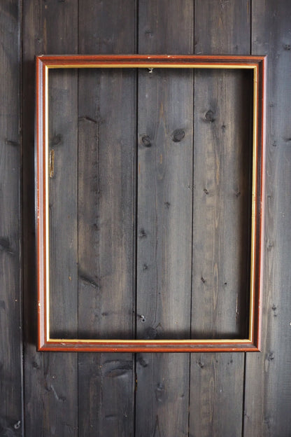 Vintage Mix of Wooden Frame Collection– Job lot ( 5 )- Rustic Wall Set