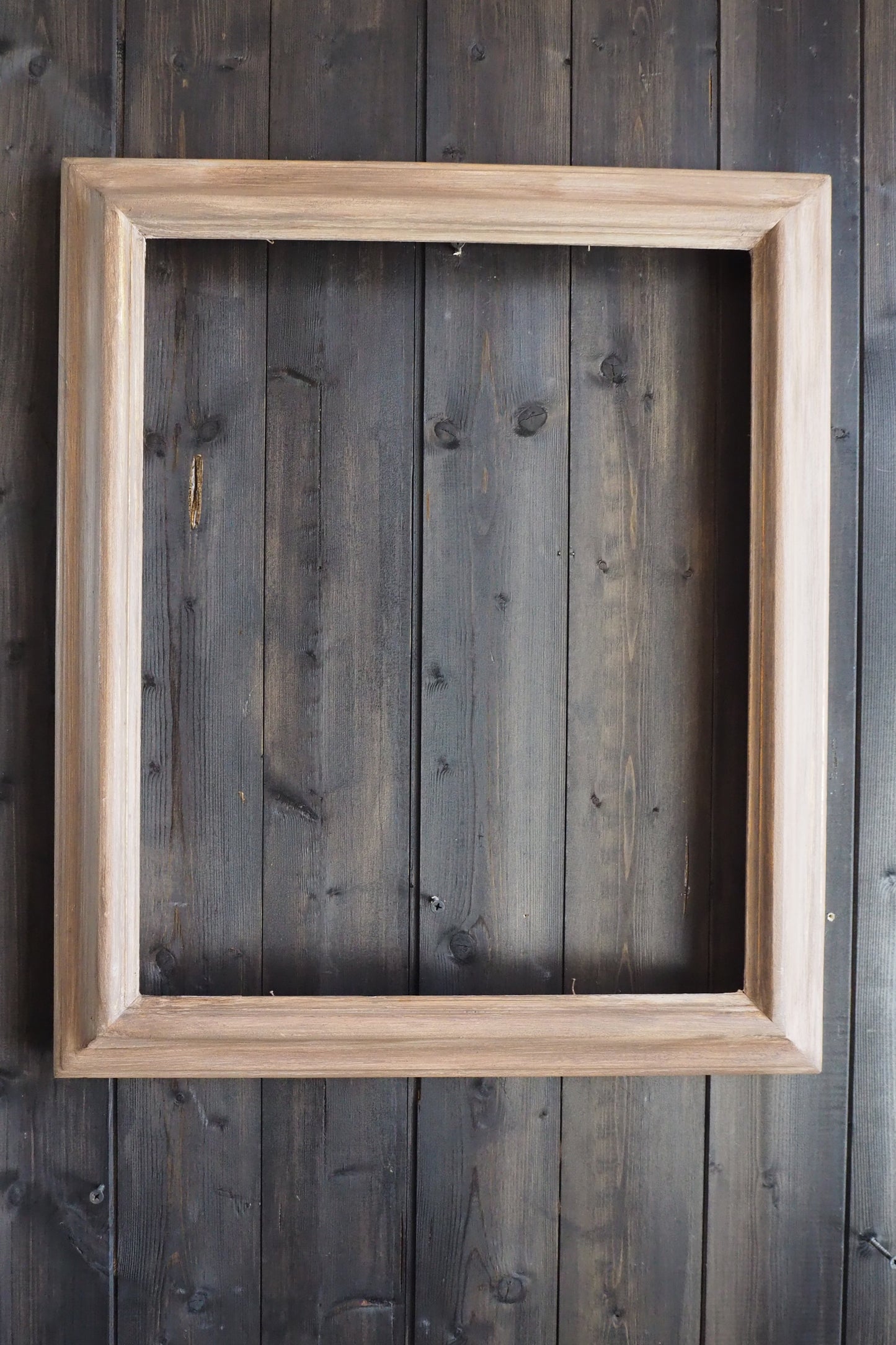 Vintage Mix of Wooden Frame Collection– Job lot ( 5 )- Rustic Wall Set