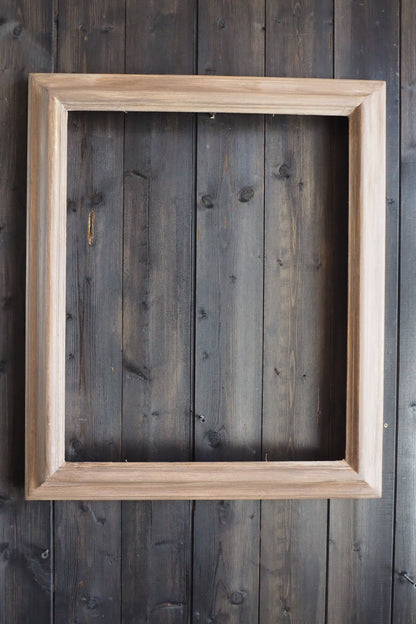 Vintage Mix of Wooden Frame Collection– Job lot ( 5 )- Rustic Wall Set