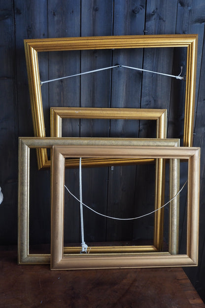 Vintage Mix of Gold  Resin Frame Collection– Job lot ( 4 )- Elegant Wall Set