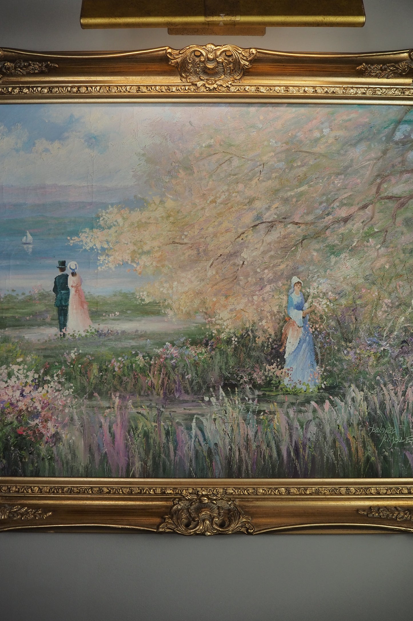 Howard Kimble (American, 1907–1973) – Original Romantic Oil Painting
