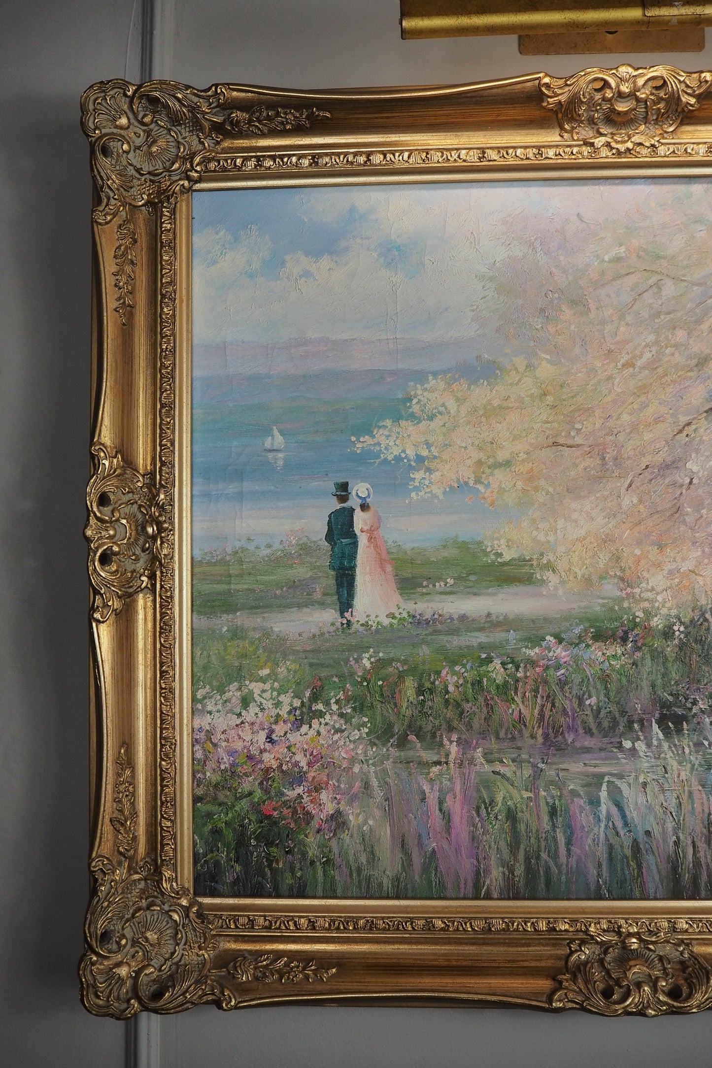 Howard Kimble (American, 1907–1973) – Original Romantic Oil Painting