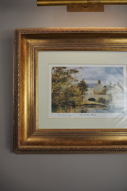 Bob Robert Richardson Signed Limited edition Print – “Across The Rye, Helmsley