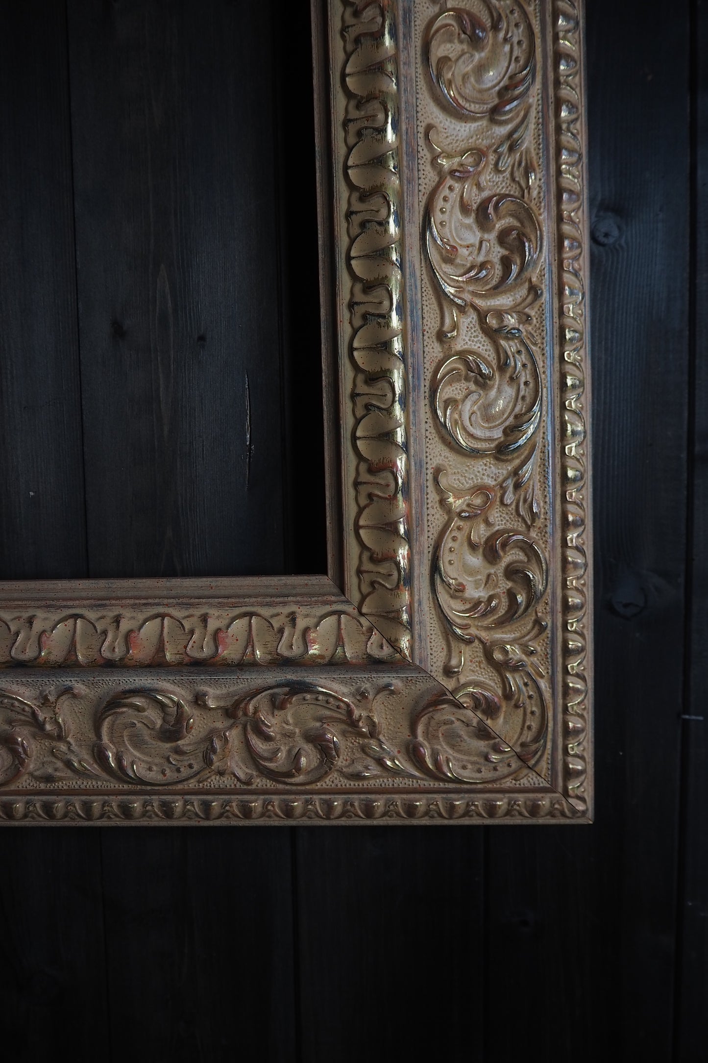 The Colmar -Vintage Light Pink & Beige Dusted French Chic-Style Ornate Frame