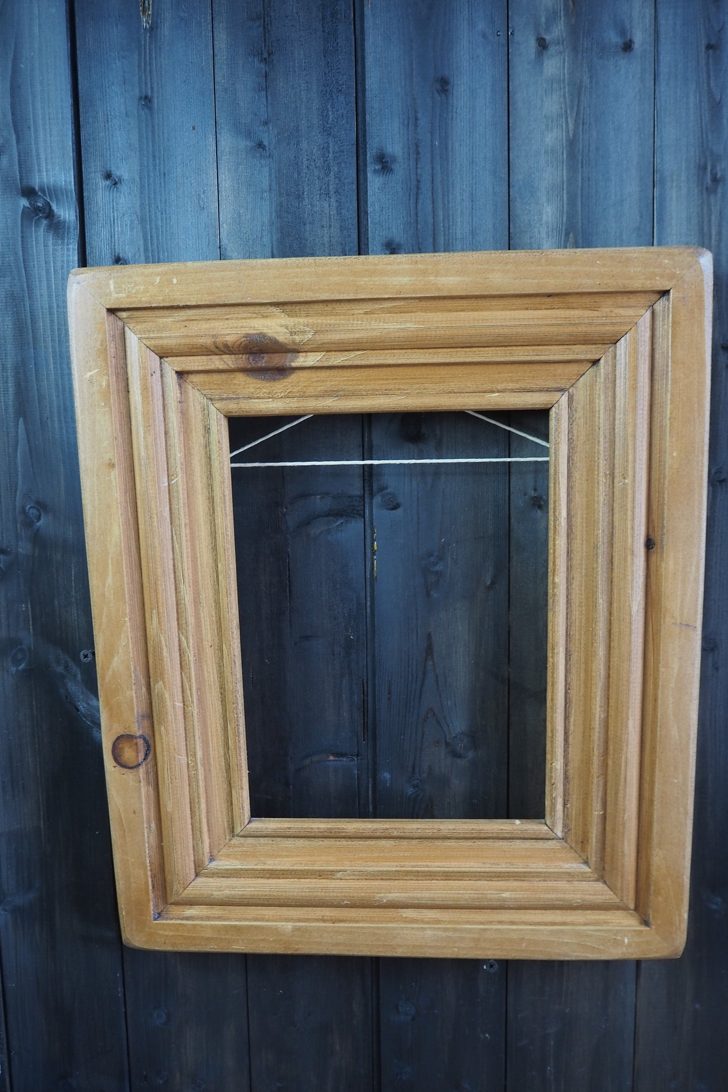 The Woodland -Vintage Rustic Original Pine Wood Frame Pair