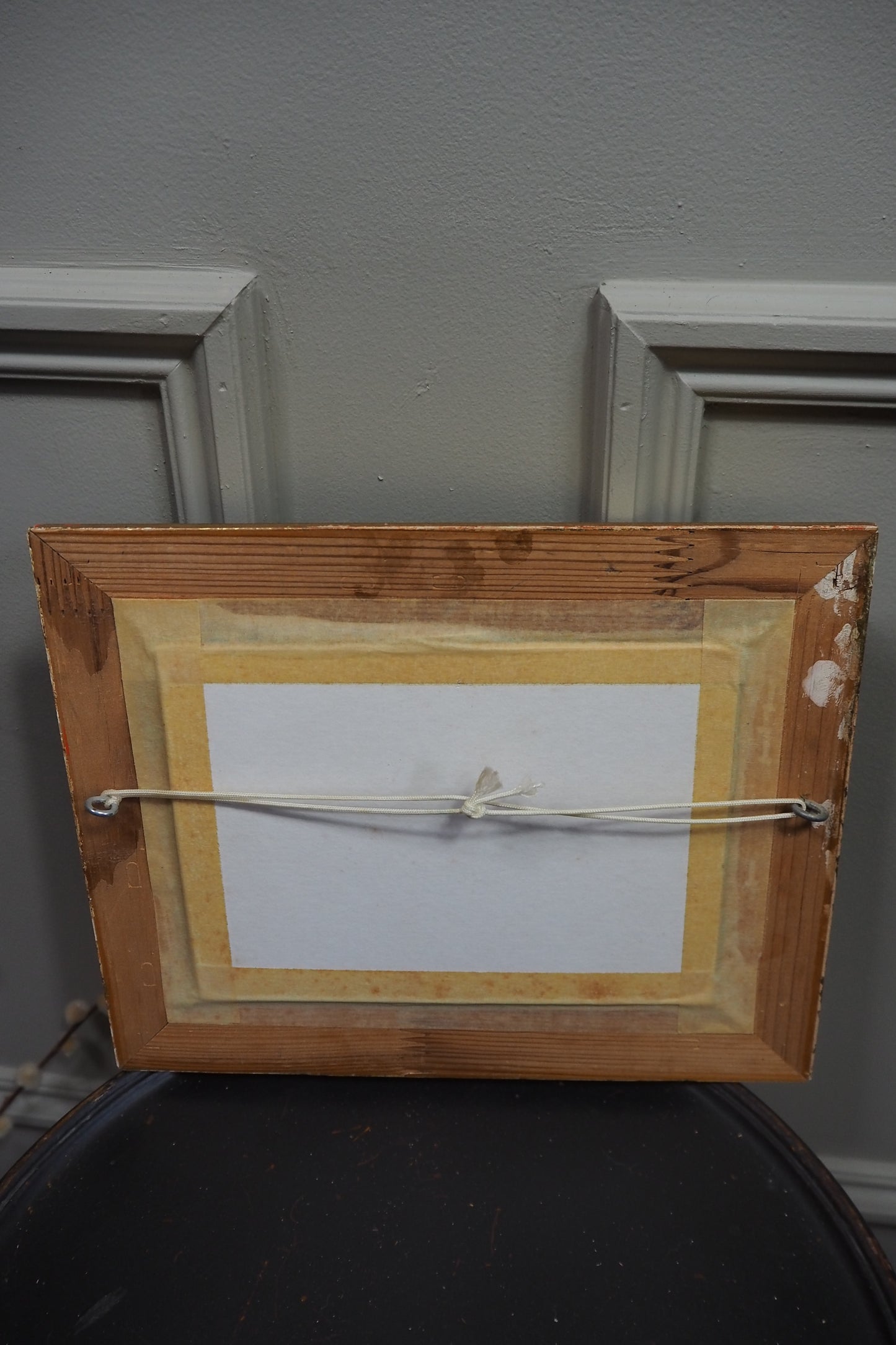 Golden Voyage- Small Vintage Watercolour Painting in Gold Gilt Frame