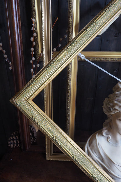 Vintage Gold & Rustic Wooden Large Frame Collection – Job Lot of 6