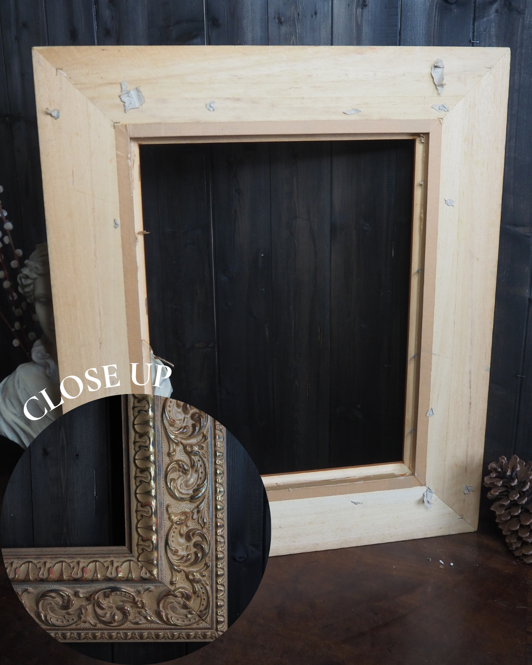 The Colmar -Vintage Light Pink & Beige Dusted French Chic-Style Ornate Frame