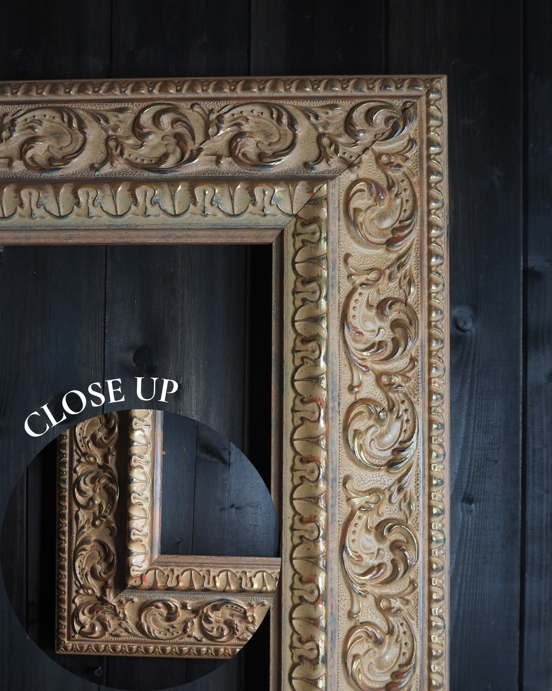 The Colmar -Vintage Light Pink & Beige Dusted French Chic-Style Ornate Frame