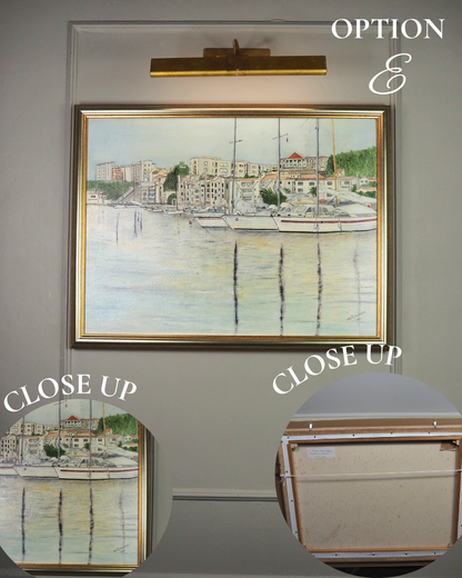 The Port of Menorca - Original Oil Painting by N.G. Reynolds