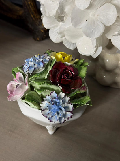 Vintage Royal Doulton Hand Painted Flower Pot Decor