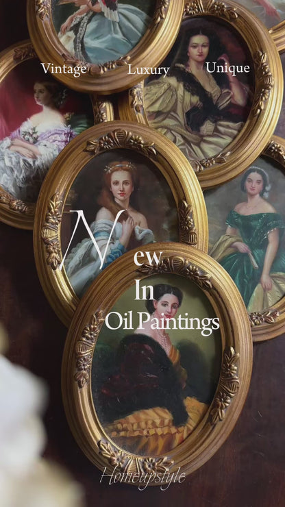 Vintage Oil Painting Portrait Collection in Gold Gilt Frames – Pick Your Favourite