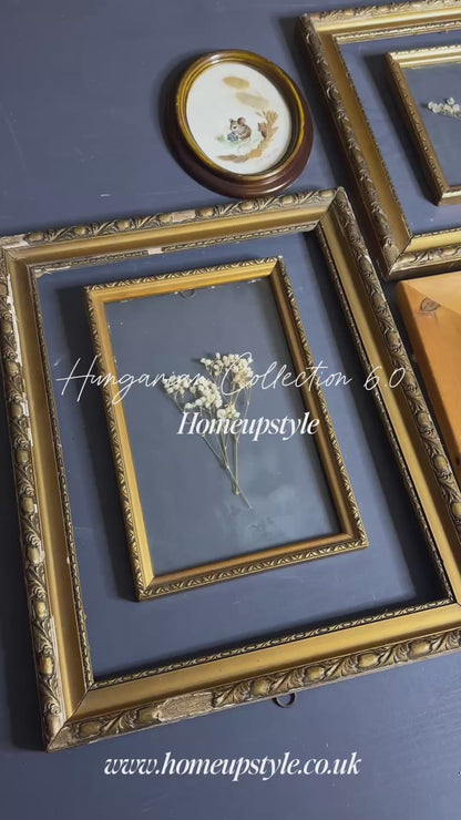 Authentic Hungarian Heritage Wall Art – Vintage Rustic Gallery Set