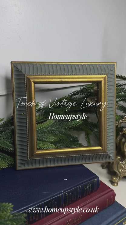 Frame Prague - Vintage Mini Gold & Blue Glided Frame