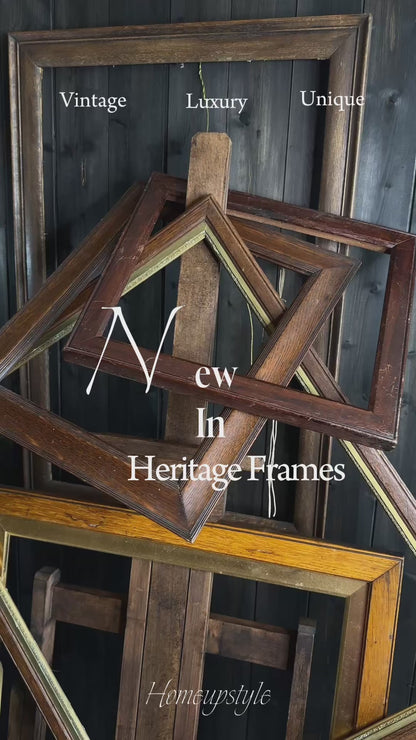 The Velora-  Walnut Edge Large Frame Rustic Frame