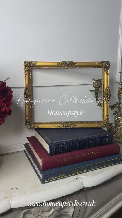 Luxurious Hungarian Small Vintage Gold Gilt Frame