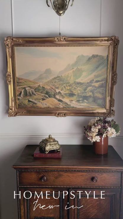 Sidney Richard Percy Cattle Watering Borrowdale Vintage Giclee Print Large