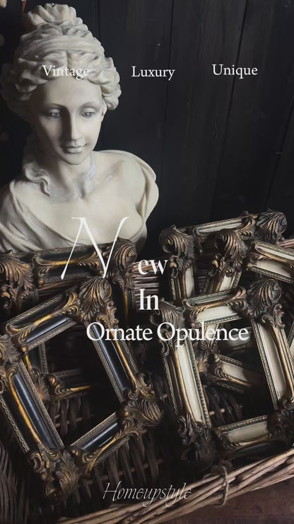 The Golden Grandeur – Antique Original European Ornate Gilt Small Frame Collection