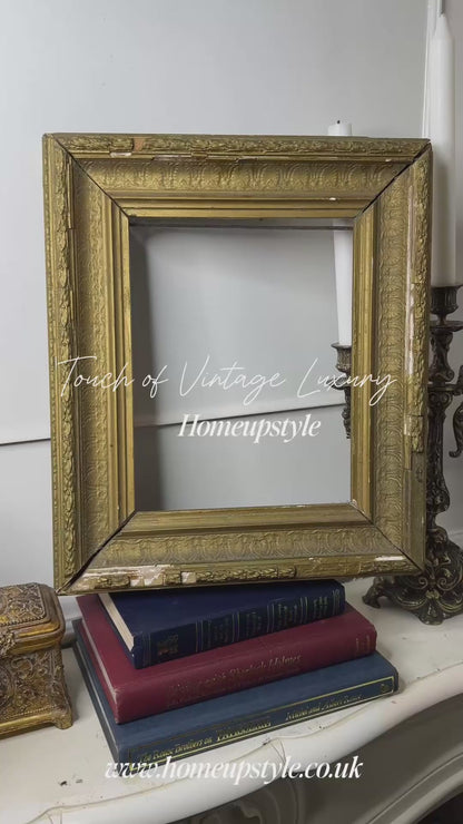 Antique Century Gilt Frame – Extremely Rare Ornate Gold Frame (c.1900s)
