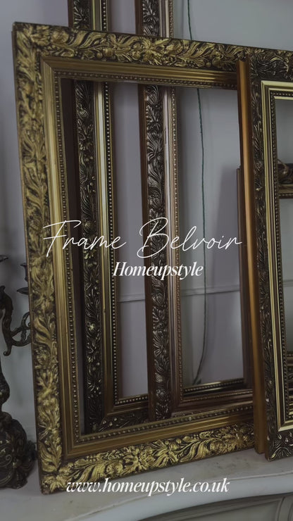 Vintage Belvoir Ornate Gold Medium Mirror